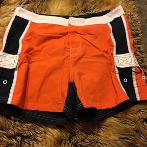 SO GSJC Velcro shorts 100% poly NWOT L